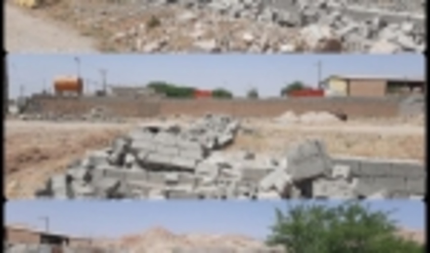 ۲۰۰۰ متر از اراضی ملی که به صورت غیر مجاز ساخت و ساز گردید رفع تصرف شد