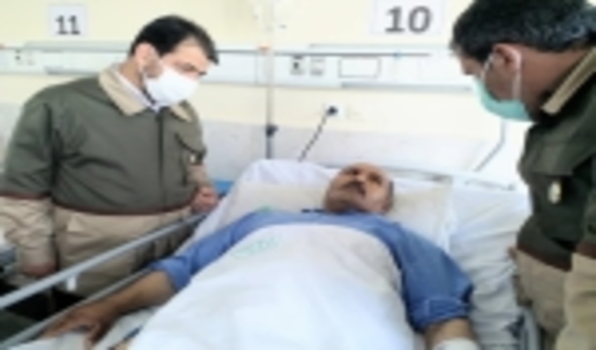 عیادت رئیس سازمان جنگل‌ها از قرقبان مجروح منابع‌طبیعی میامی