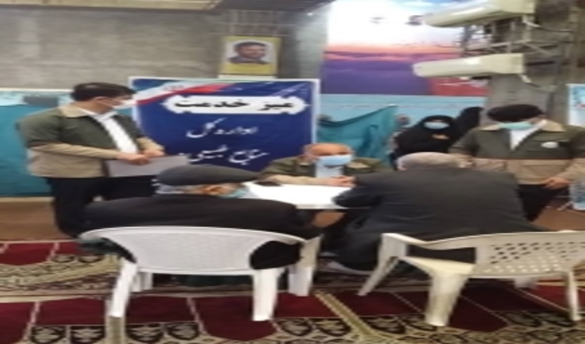 میز خدمت اداره کل منابع طبیعی خوزستان در مصلای نماز جمعه
