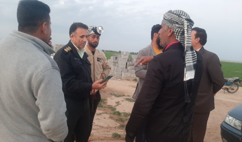 بازدید فرمانده یگان حفاظت منابع طبیعی و آبخیزداری خوزستان از فعالیت‌های یگان حفاظت شهرستان شوش